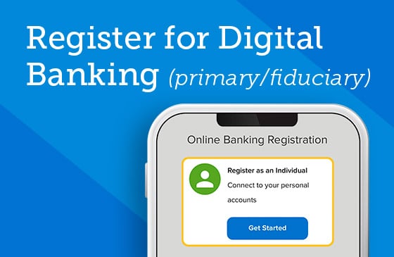 Register for digital banking