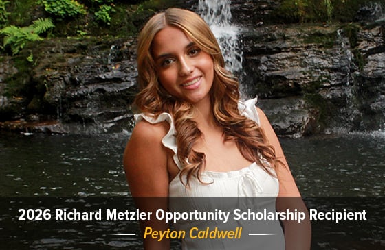 Peyton Caldwell Richard Metzler Opportunity Scholarship recipient