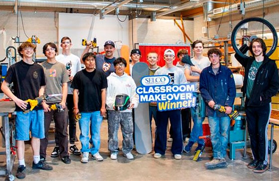 Classroom Makeover recipient Caldera.