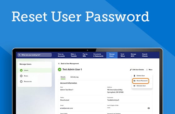 Reset User Password