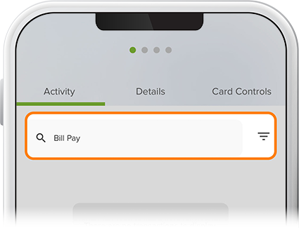 Search bill pay payments step 3