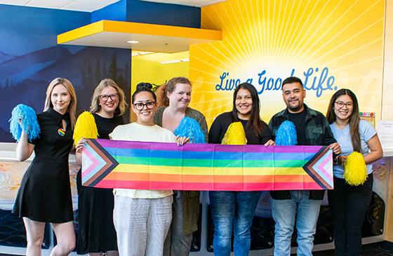 SELCO Community credit union employees celebrating inclusivity and diversity. 