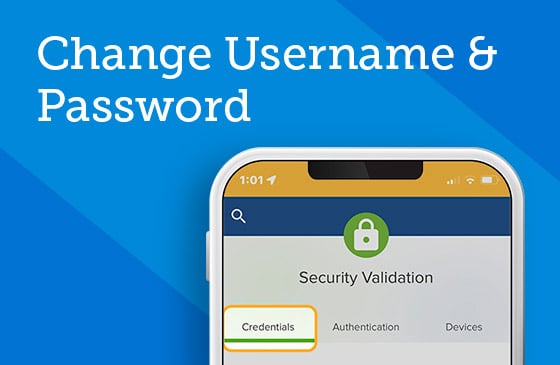 Change Username and Password Graphic